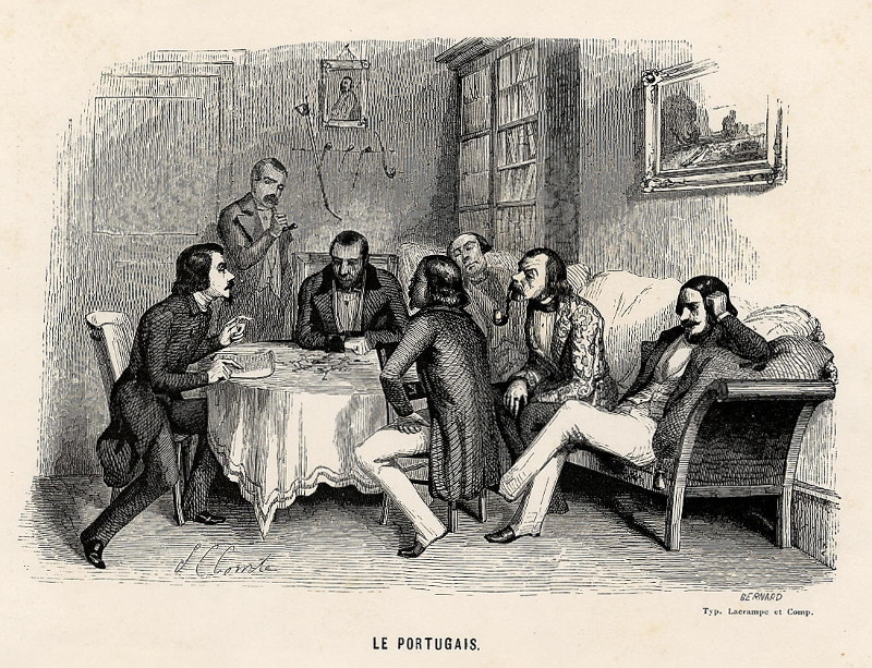 afbeelding van prent Le Portugais van Bernard, Comte