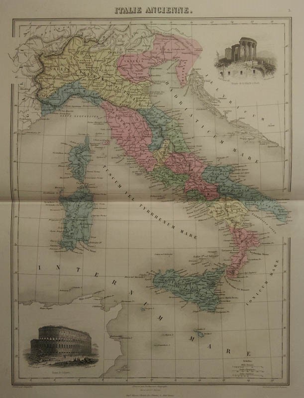 afbeelding van kaart Italie Ancienne van Debuissons, A.T. Chartier 