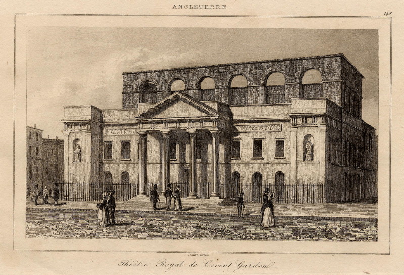 afbeelding van prent Théâtre Royal de Covent-Garden van Lemaitre (Londen, London)