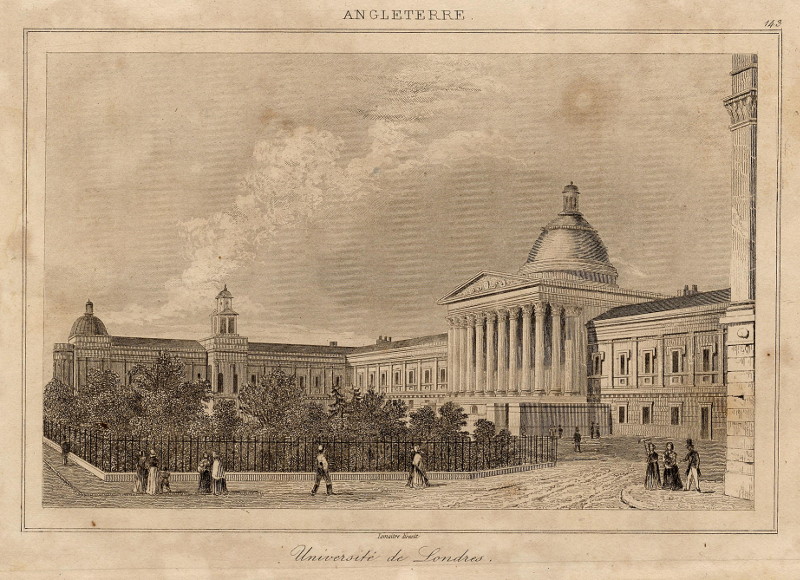 afbeelding van prent Université de Londres van Lemaitre (Londen, London)