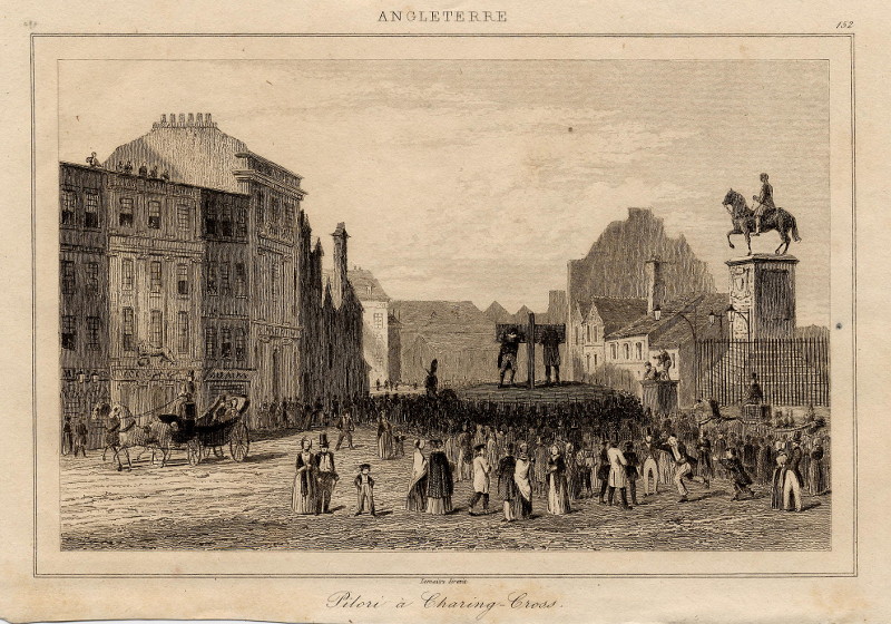 afbeelding van prent Pilori à Charing-Cross van Lemaitre (Londen, London)