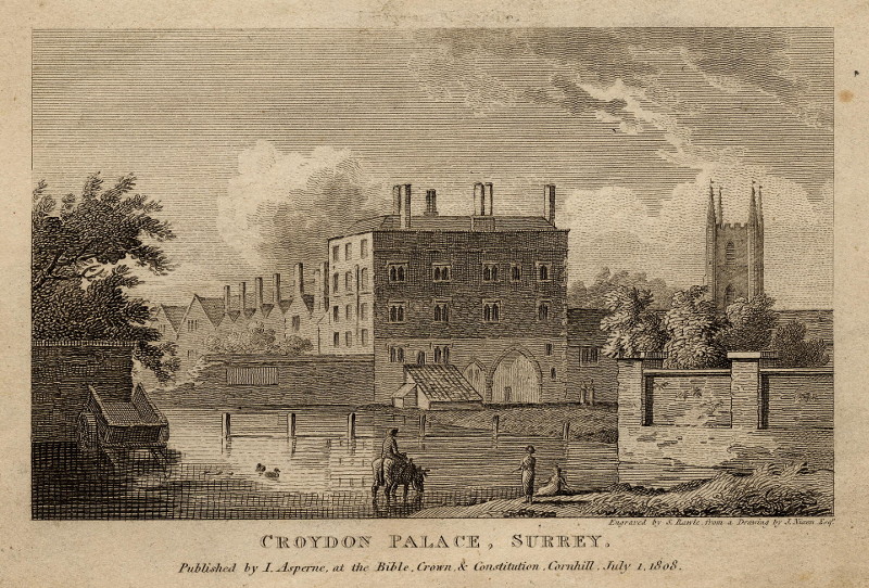 afbeelding van prent Croydon Palace, Surrey van S. Rawle, J. Nixon (Surrey)
