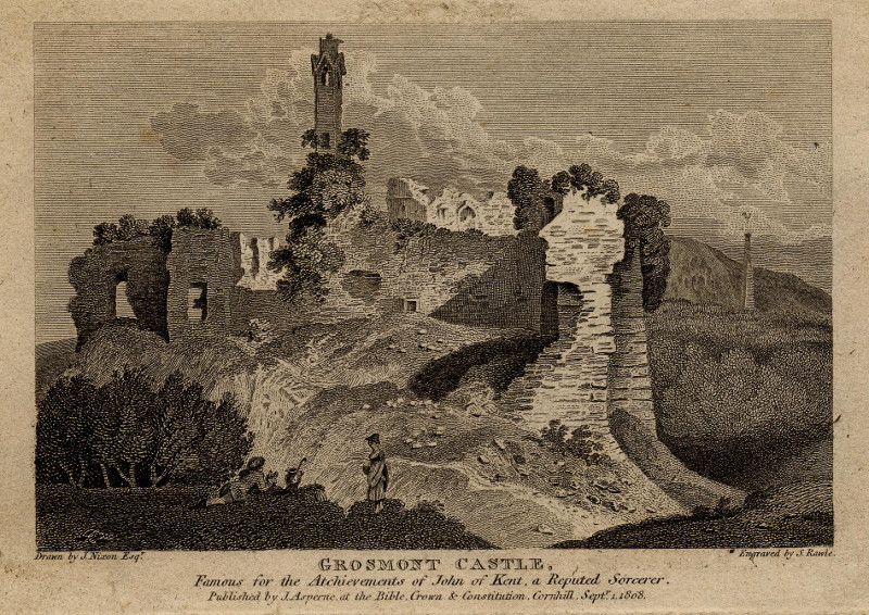 afbeelding van prent Grosmont Castle van S. Rawle, J. Nixon (Abergavenny)