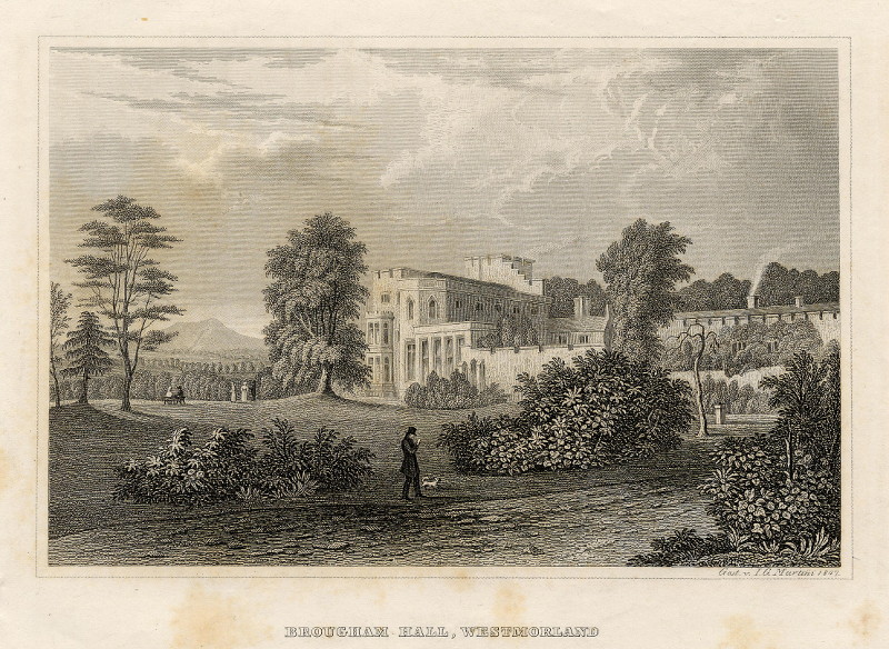 afbeelding van prent Brougham Hall, Westmorland (England) van I.G. Martini (Penrith)