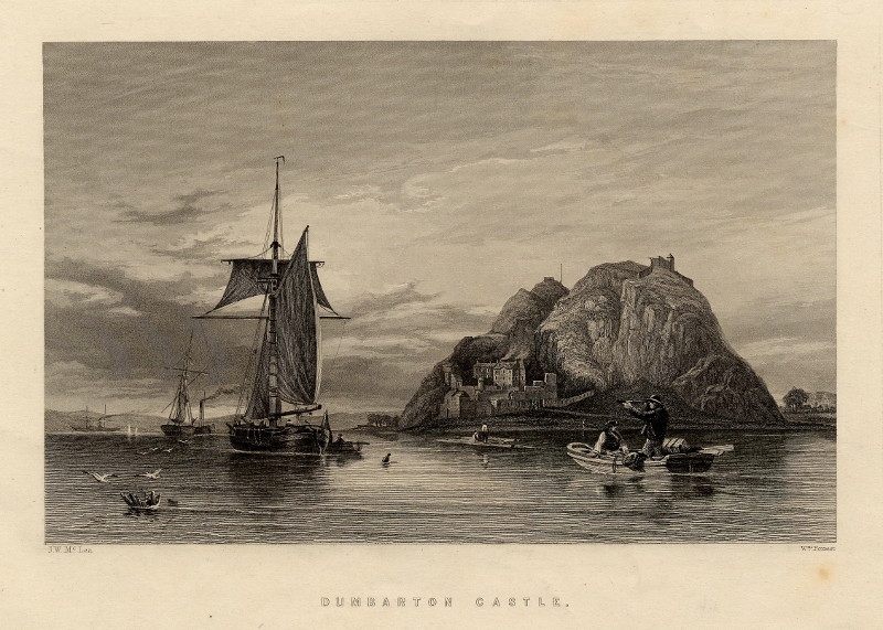 afbeelding van prent Dumbarton castle van W. Forrest, J.W. McLea (Dumbarton)