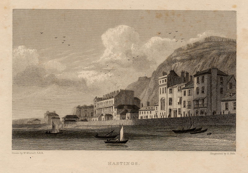 afbeelding van prent Hastings van E. Fife, W. Westall (Hastings)