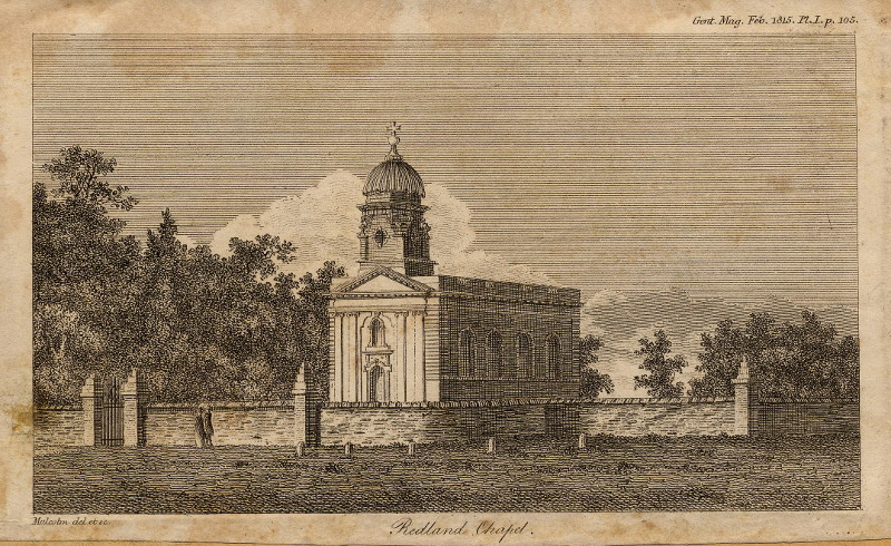 afbeelding van prent Redland Chapel van Malcolm (Bristol)