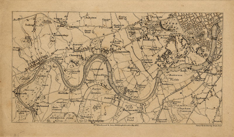 afbeelding van kaart West Londen van James Wyld (Londen, London)