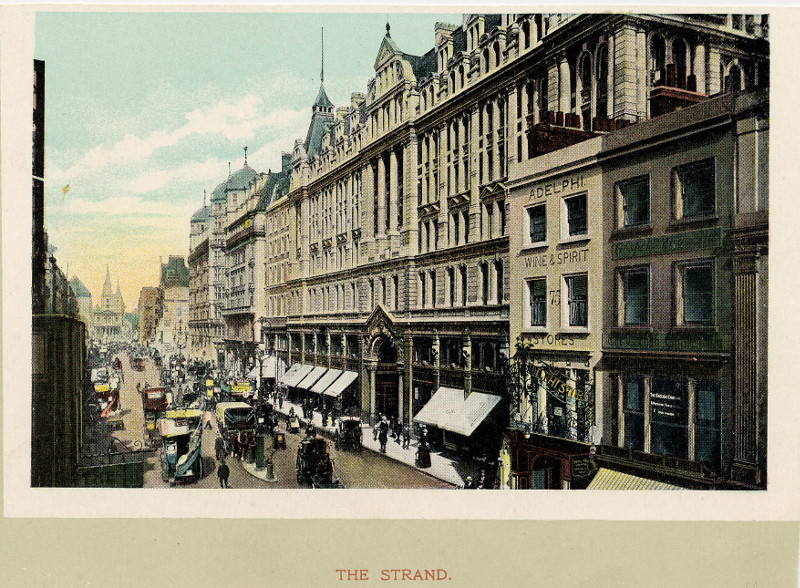 afbeelding van prent The Strand van nn (Londen, London)