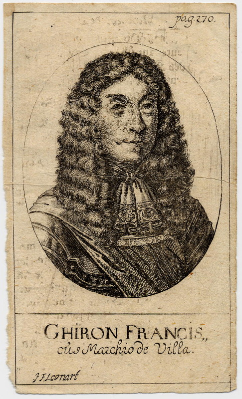 afbeelding van prent Ghiron Francis, cus Marchio de Villa van J.F. Leonart (Adel, )