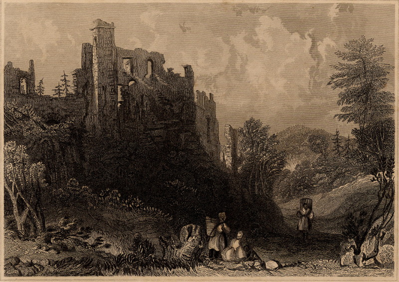 afbeelding van prent Ruine Henneberg van nn (Henneberg)