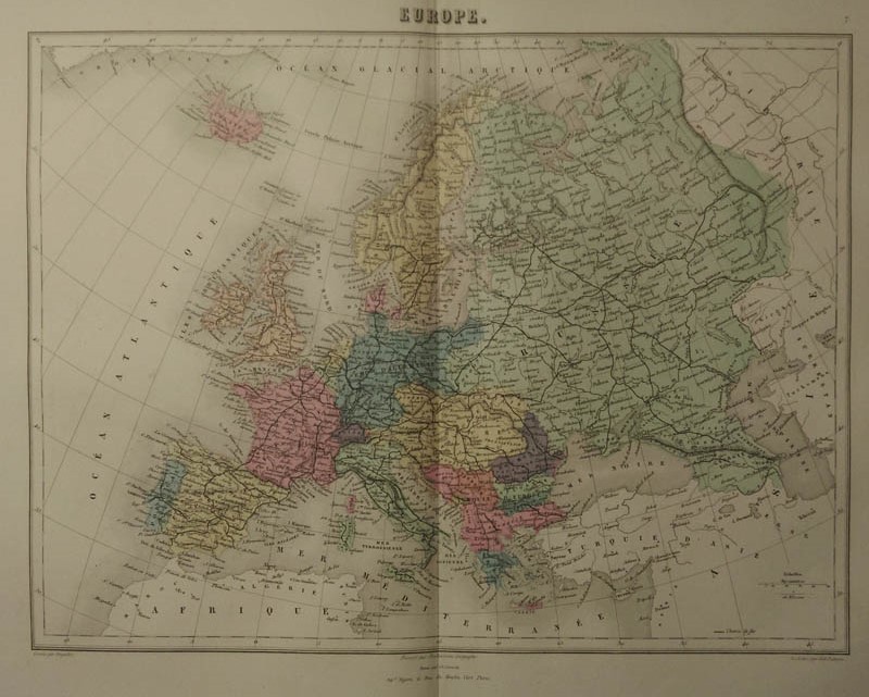 afbeelding van kaart Europe van Migeon, Sengteller, Desbuissons