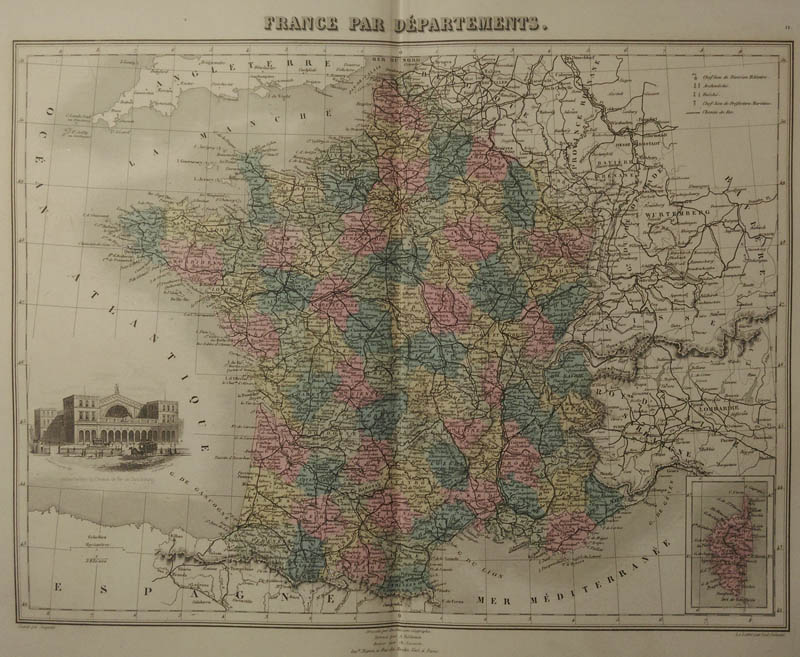 afbeelding van kaart France par Départements van Migeon, Sengteller, Desbuissons