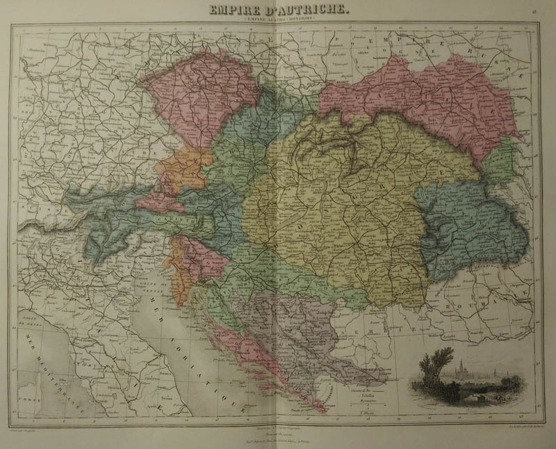 afbeelding van kaart Empire d´Autriche (Empire Austro - Hongrois) van Migeon, Sengteller, Desbuissons