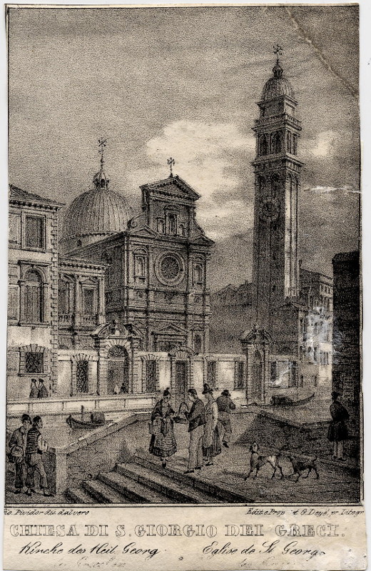 afbeelding van prent Campo di San Paterniano van Giovanni Pividor (Venetie, Venice)