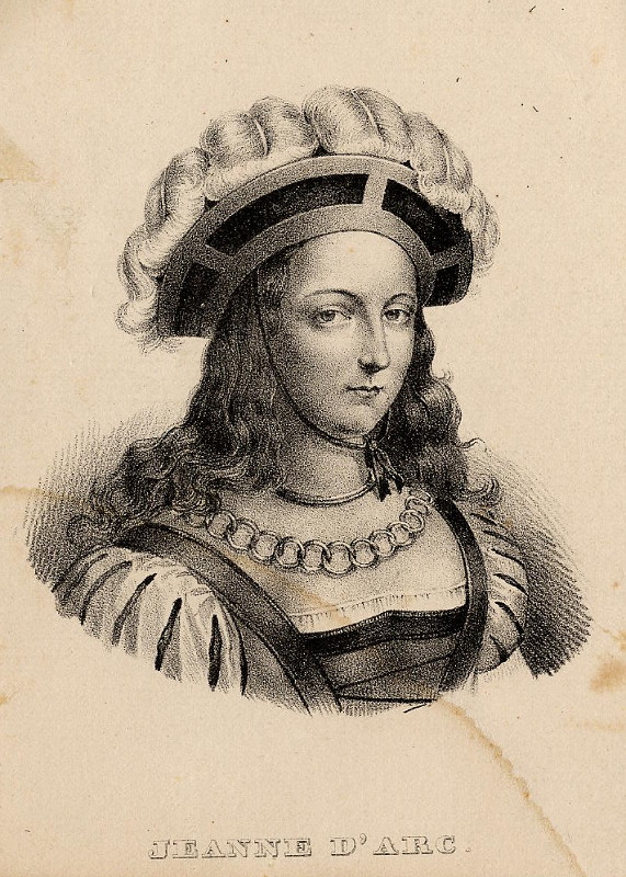 afbeelding van prent Jeanne d´Arc van nn (Vrouwen,)