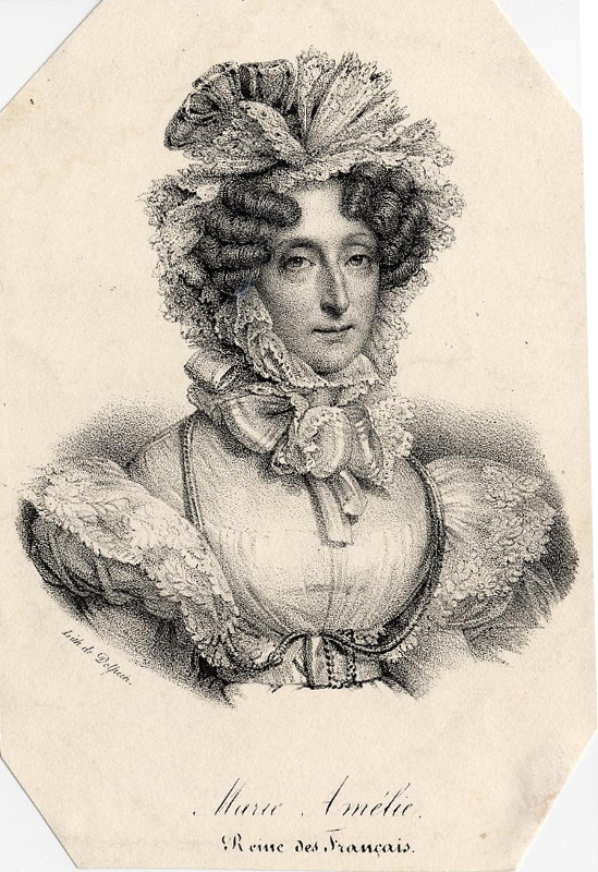 afbeelding van prent Marie Amélie, Reine des Francais van Delpech (Adel, Vrouwen,)