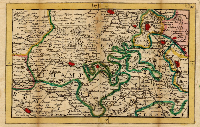 afbeelding van kaart Champagne van Jan de Lat