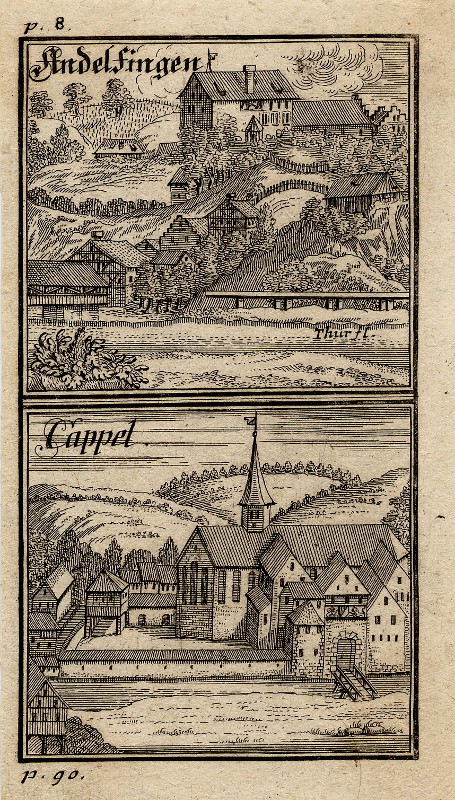 afbeelding van prent Andelfingen, Cappel van H.H. Bluntschli, J.M. Füssli (Andelfingen, Cappel)