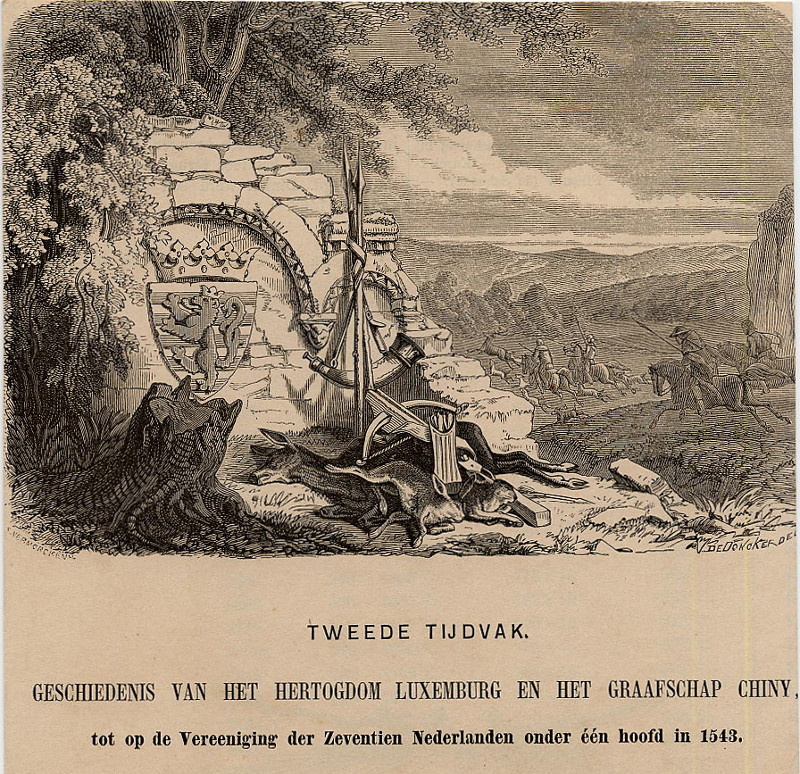 afbeelding van prent Geschiedenis van het hertogdom Luxemburg en het graafschap Chiny van E. Vermorcken, V. DeDoncker (Luxemburg)