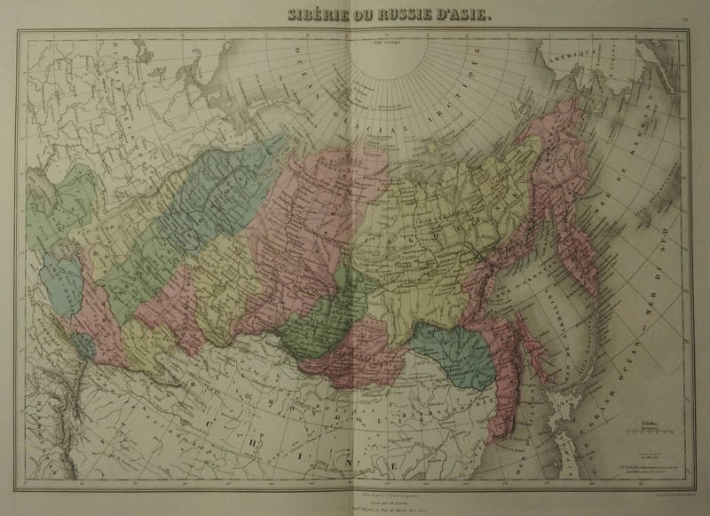 afbeelding van kaart Sibérie ou Russie D´Asie van Migeon, Sengteller, Desbuissons