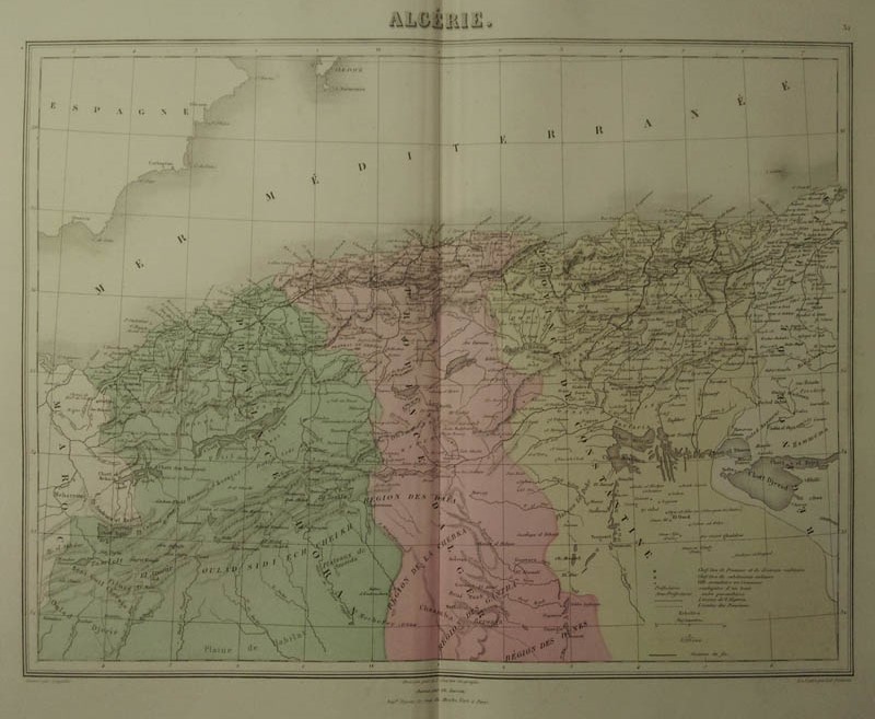 afbeelding van kaart Algérie van Migeon, Sengteller, Desbuissons