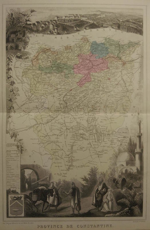 afbeelding van kaart Provcence de Constantine van Migeon, Sengteller, Desbuissons