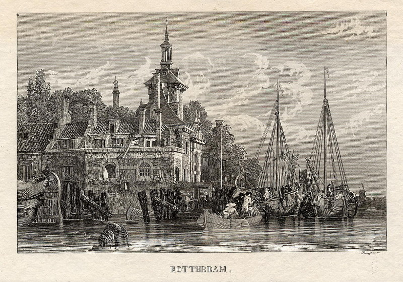 afbeelding van prent Rotterdam van J. Borniger (Rotterdam)
