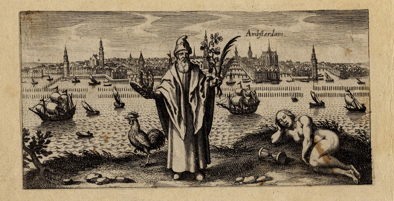 afbeelding van prent Ambsterdam van Daniel Meisner (Amsterdam)
