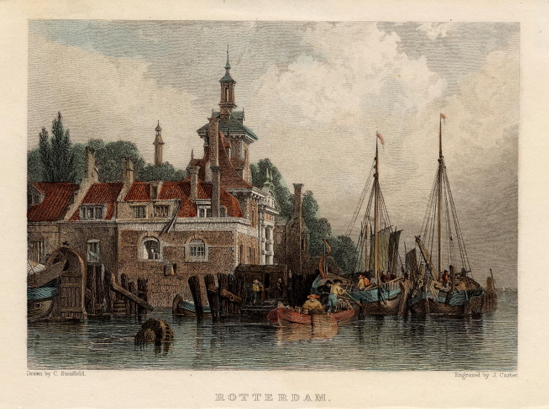 afbeelding van prent Rotterdam van C. Stanfield, J. Carter (Rotterdam)