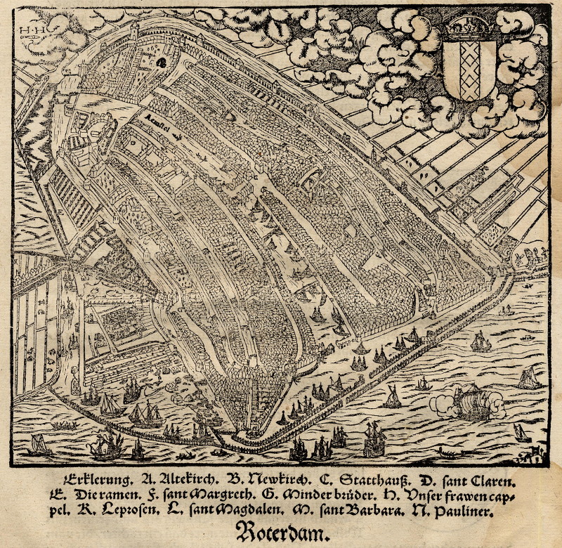 afbeelding van plattegrond Amsterdam van Sebastian Munster (Amsterdam)