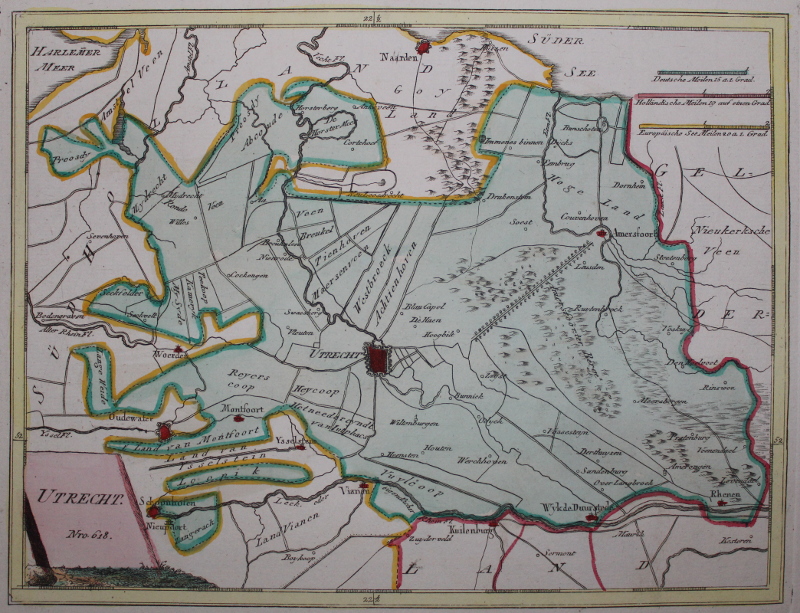afbeelding van kaart Utrecht van Franz Johan Joseph Von Reilly