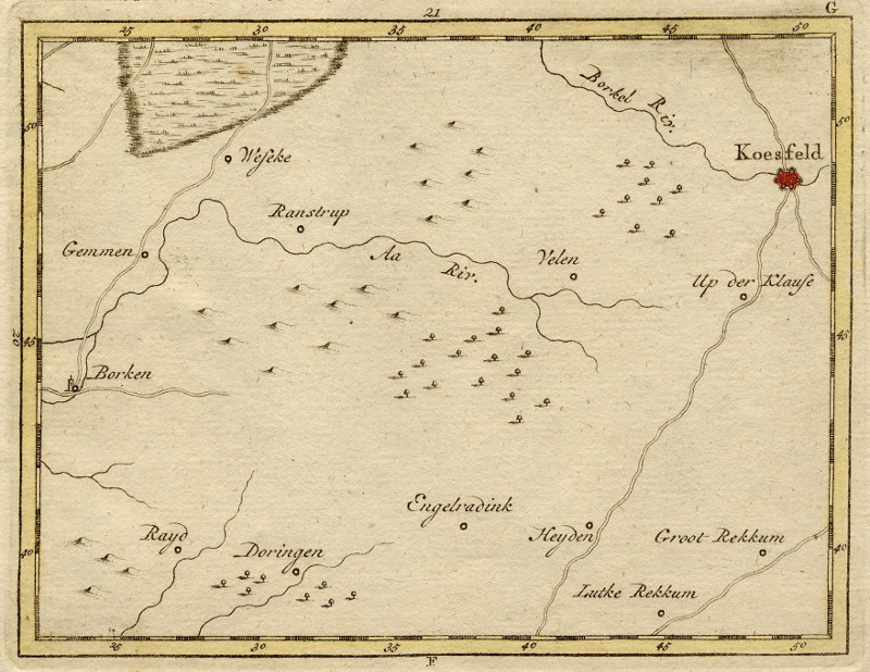 afbeelding van kaart Koesfeld van J.C. Sepp