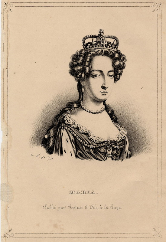 afbeelding van prent Maria van Soetens (Adel, Vrouwen,)