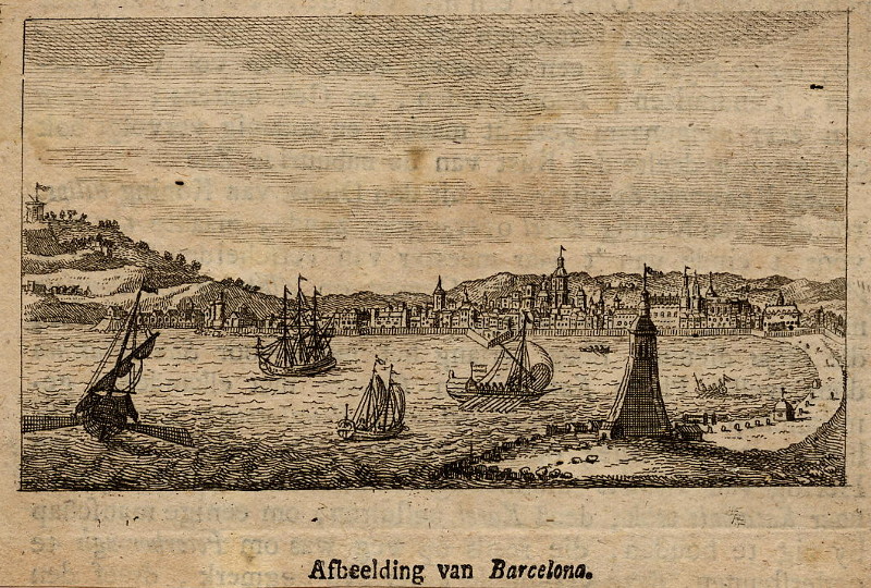 afbeelding van prent Barcelona van nn (Barcelona)