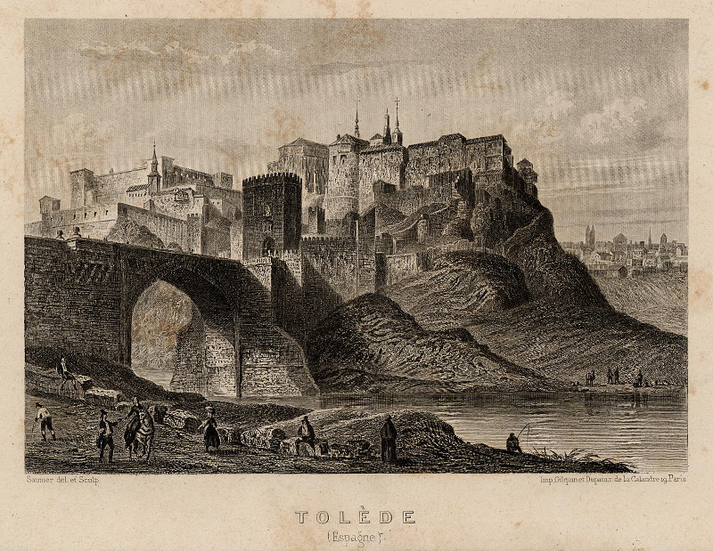 afbeelding van prent Tolede (Espagne) van Sanier (Toledo)