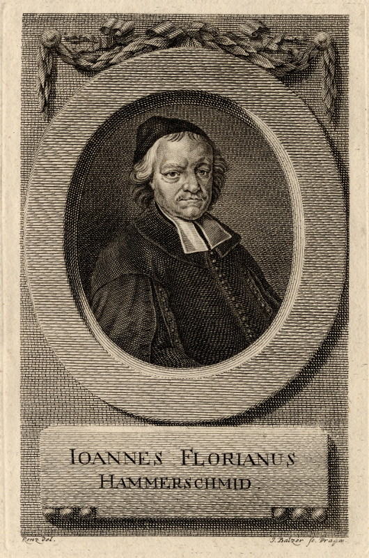 afbeelding van prent Ioannes Florianus Hammerschmid van J. Balzer, M.H. Rentz (Schrijvers, )