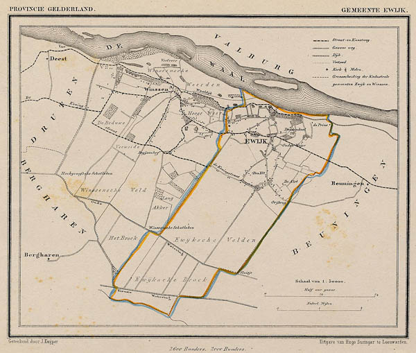 afbeelding van Kuyperkaart Ewijk van Kuyper (Kuijper)