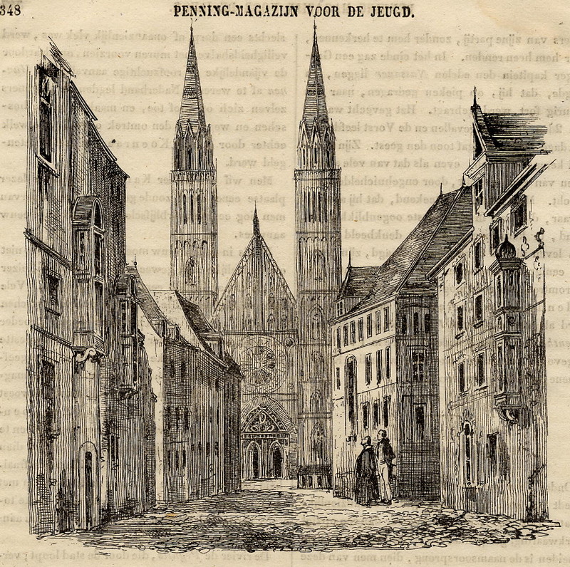 afbeelding van prent Neurenberg, Sint Laurenskerk van nn (Neurenberg, Nuremberg)