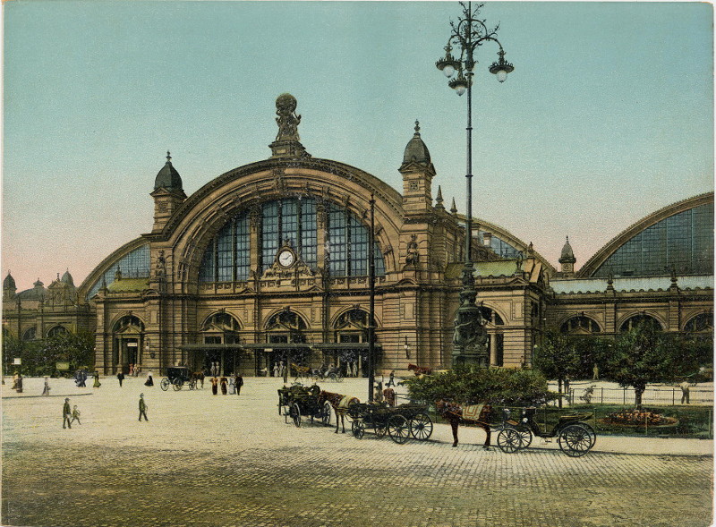 afbeelding van prent Frankfurt am Main Hauptbahnhof van nn (Frankfurt am Main)