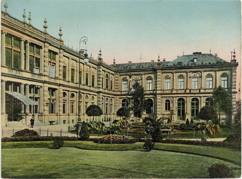 afbeelding van prent Homburg v.d. Hohe, Kurhaus van nn (Bad Homburg vor der Hohe)