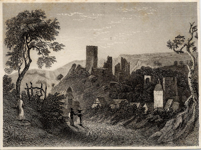 afbeelding van prent Ruins of Sonnenberg van W. Tombleson, J. Stokes (Wiesbaden)