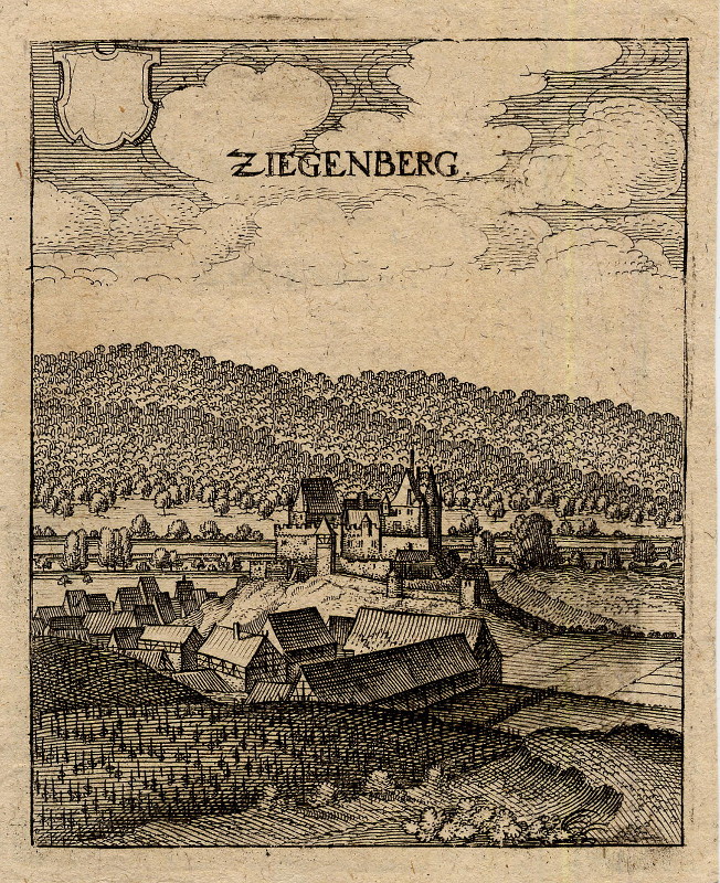 afbeelding van prent Ziegenberg van M. Merian (Ziegenberg)