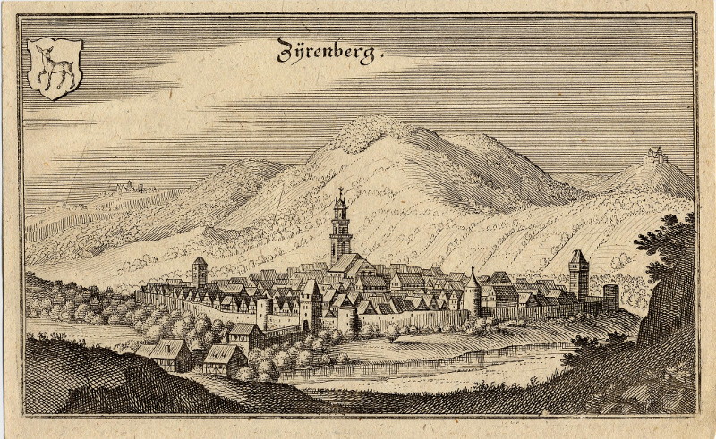 afbeelding van prent Zijrenberg van M. Merian (Zierenberg)