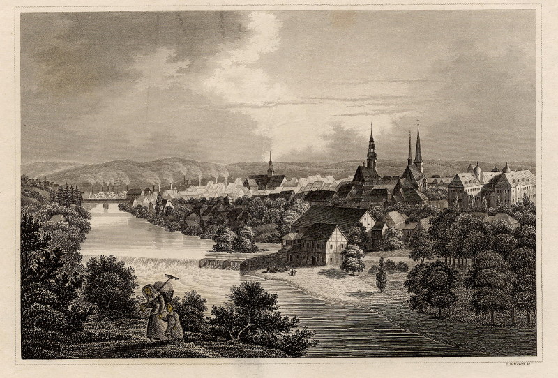 afbeelding van prent Zwickau van B. Metzeroth (Zwickau)