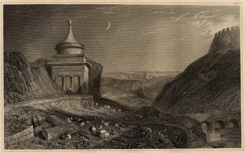 afbeelding van prent Das Absalonsche Mausoleum van nn (Absalon)