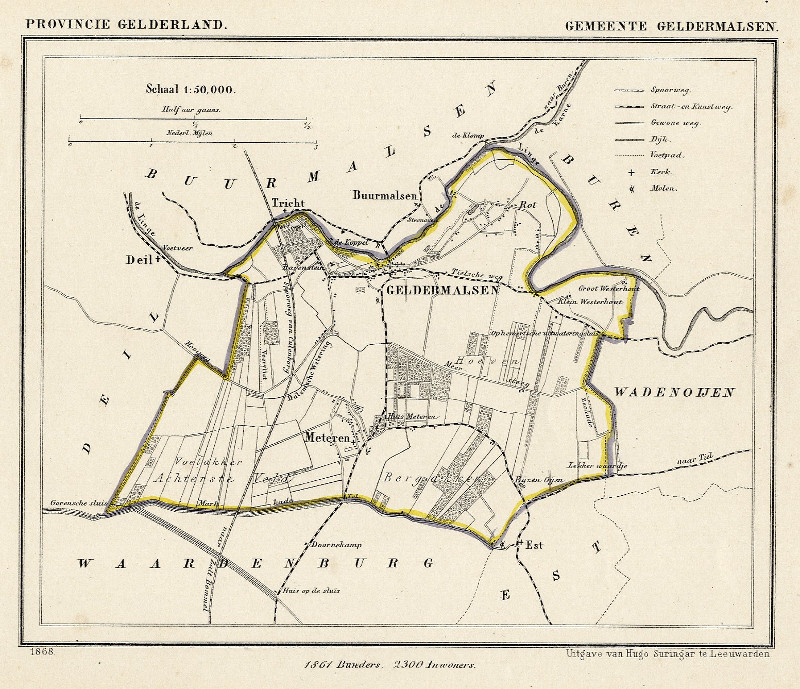 afbeelding van Kuyperkaart Geldermalsen van Kuyper (Kuijper)