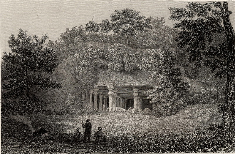 afbeelding van prent Elephanta van nn (Bombay, Mumbai)