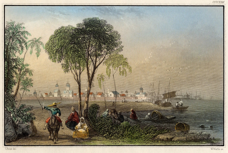 afbeelding van prent Batavia van C. Reiss, W. Wallis (Jakarta)