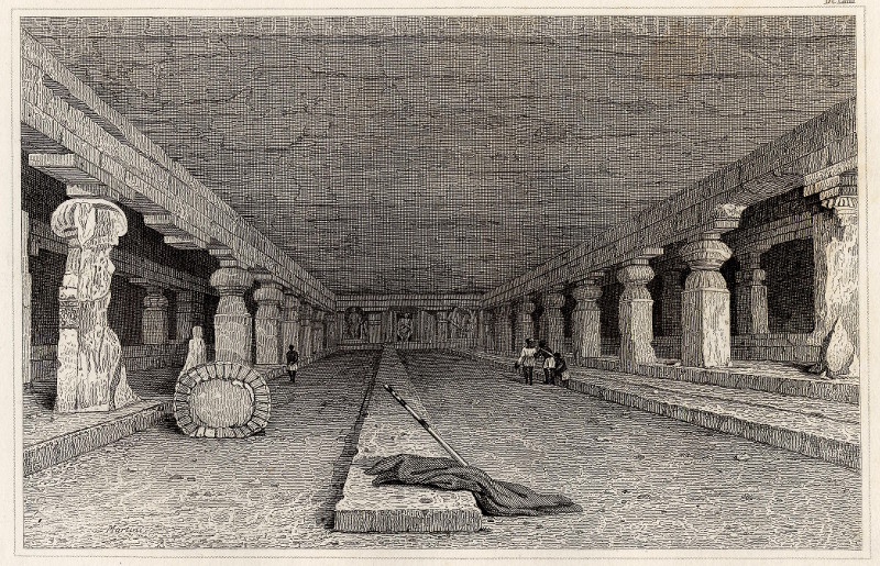 afbeelding van prent Detter Warra (Caves of Ellora in Indien) van nn (Ellora)